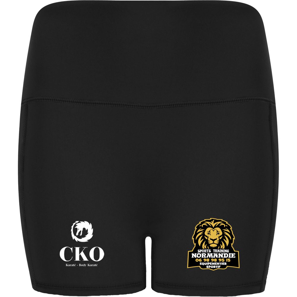 SHORT FEMME STRETCH TAILLE HAUTE TL372 CKO KARATÉ & BODY KARATÉ ORBEC